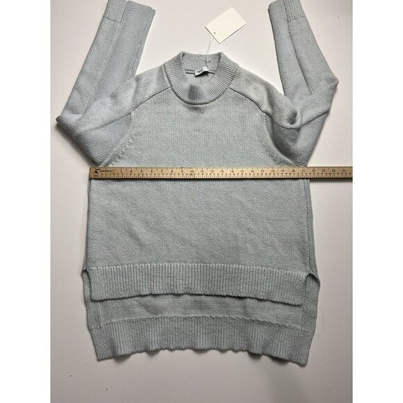 Rosetta Getty Cotton Blend Sky Blue High Low Sweater XS/S NWT - Picture 9 of 14